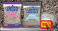 AMİGO TUZLU/TUZSUZ SİYAH AY ÇEKİRDEĞİ 1 KG
